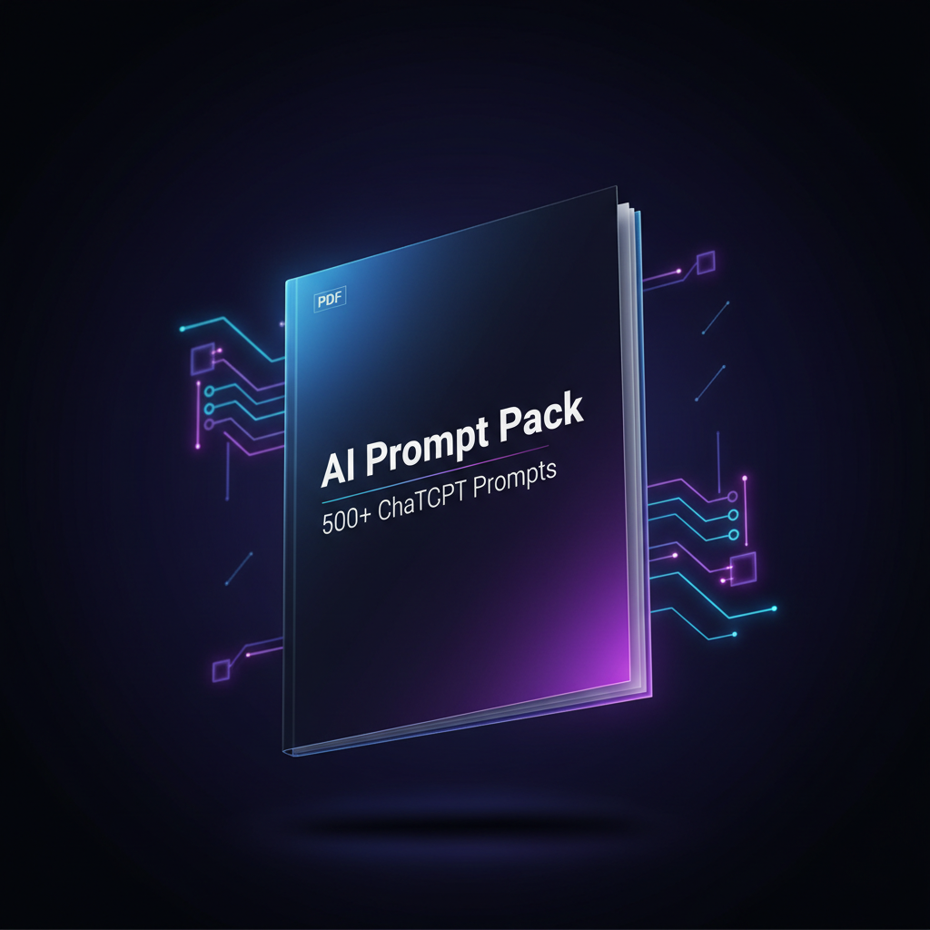 AI Prompt Pack PDF Mockup